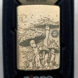 Image Engraved Zippo | Brushed Chrome Zippo Lighter.