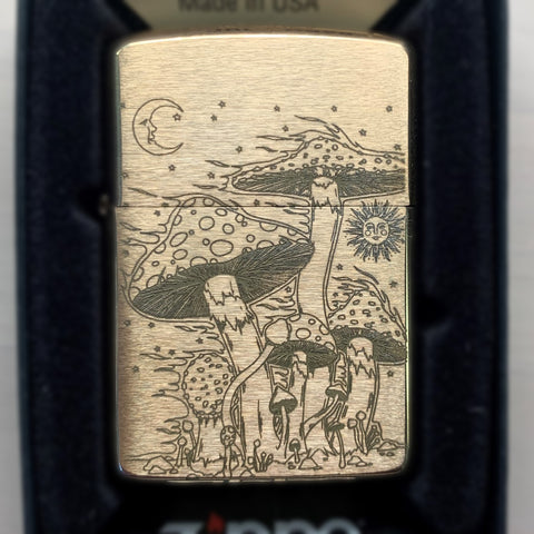Image Engraved Zippo | Brushed Chrome Zippo Lighter.