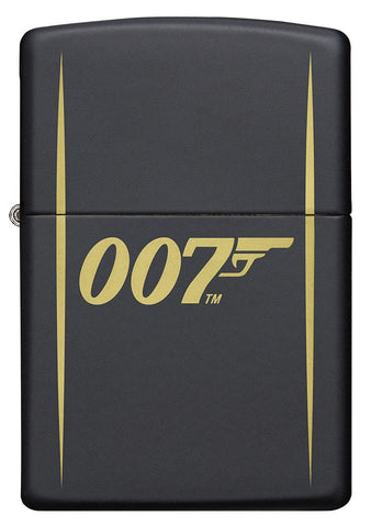 Engravable | 007 James Bond Black Matte Zippo lighter.