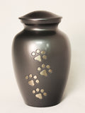 Engrave today | 7" (1.35L) Paws-to-Heaven Urn. Grey.
