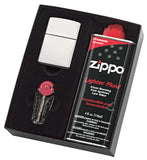 Engravable Gift Set | High Polish Chrome Zippo