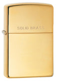 Engaveable | "Solid Brass" High Polish Brass Zippo Lighter.