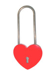 Engraveable | Single Red Love Lock Long neck.