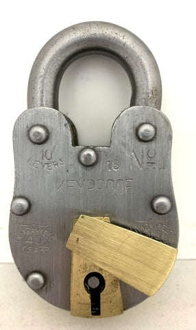 3 Locks Sing Sing, San Quentin & Alcatraz Prison Iron Locks With 2 Keys - Foto 13