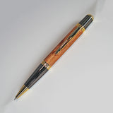 She-oak Australian made wooden pen. Gunmetal & Gold trim. Steve H. Collection.