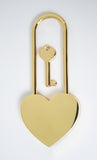 long neck love lock gold