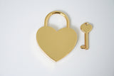 engraved love lock gold