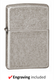 Engravable | Antique Silver Zippo Lighter.