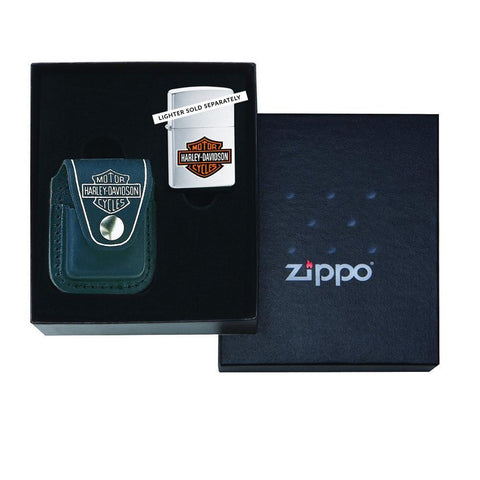 Zippo Harley Davidson Lighter pouch in a gift box.