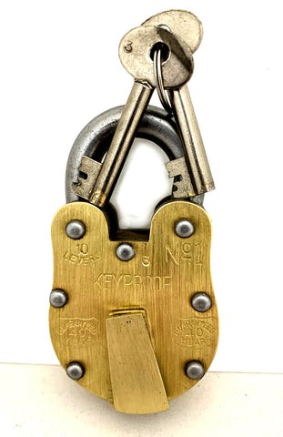 Vintage BRASS Padlock - Lock with Key - Brass Made - Best Collection (3088)