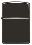 Engravable | Ebony (High polish black) Zippo Lighter.