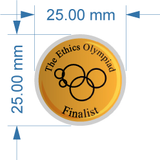 Finalist | Ethics Olympiad Blazer Participation Lapel Pins per set of 5