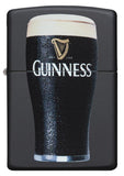 Engravable | Guinness Black Matte Zippo lighter.