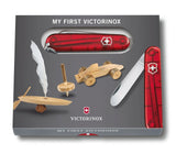 Engraveable | Rounded blade - My first Victorinox H with Wood saw (Red)