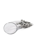 Engraveable | Sinuous serpents base wrapped around a Lewis Drinking Horn | Royal Selangor.