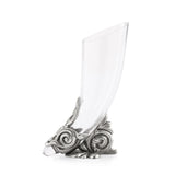 Engraveable | Sinuous serpents base wrapped around a Lewis Drinking Horn | Royal Selangor.
