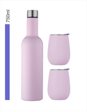 Engravable | 750ml Wine Traveller Set Avanti | Pink