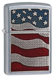 Engravable | Diamond Plate USA Flag Zippo