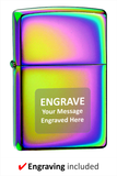 Engravable | Spectrum Zippo Lighter.
