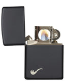 Engravable | Zippo Pipe Lighter, Matte Black.